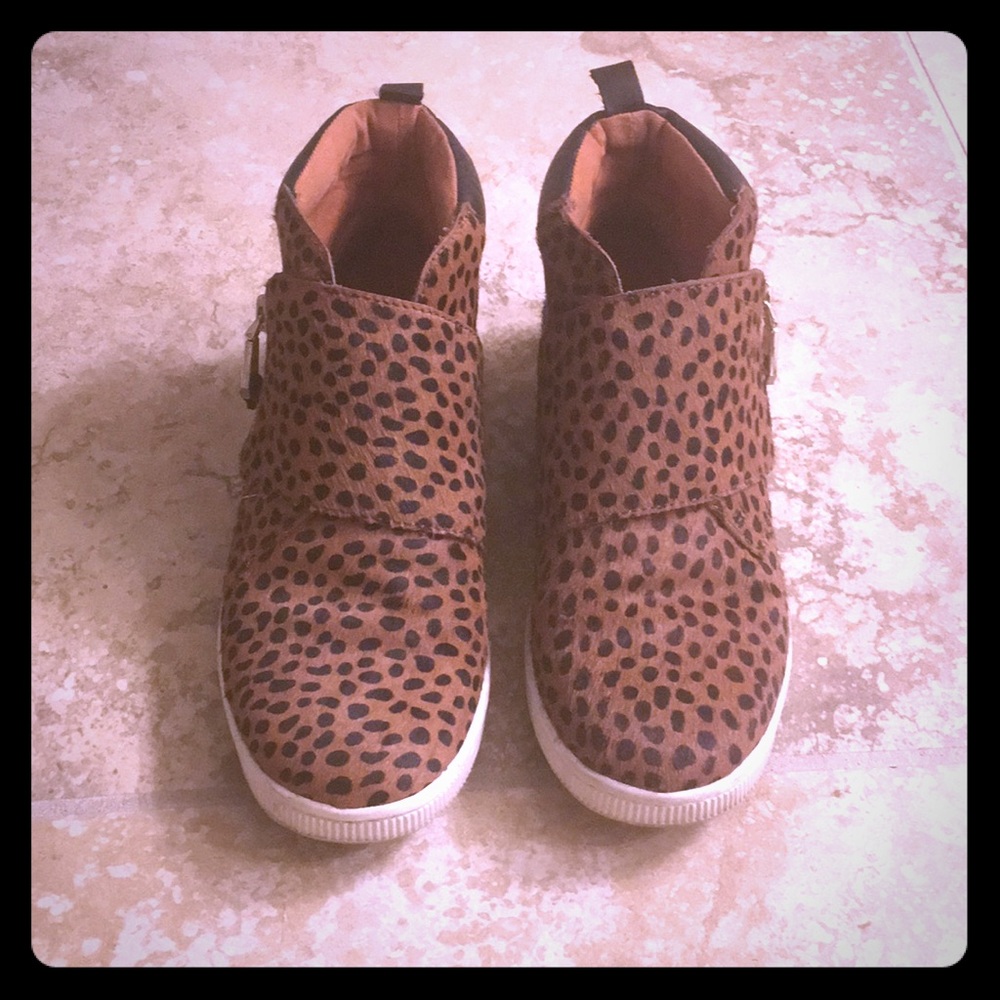 Rebecca Minkoff cheetah high top sneakers